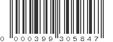 UPC 000399305847