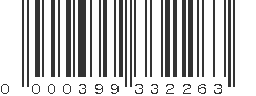 UPC 000399332263