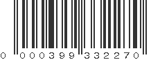 UPC 000399332270