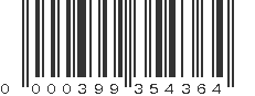 UPC 000399354364