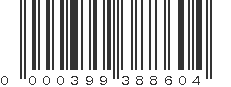 UPC 000399388604