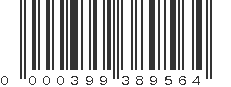 UPC 000399389564