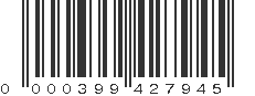 UPC 000399427945