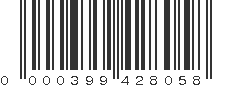 UPC 000399428058