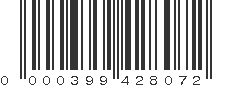 UPC 000399428072