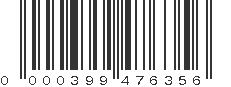 UPC 000399476356