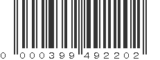 UPC 000399492202