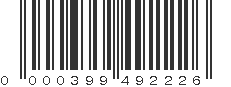 UPC 000399492226