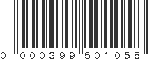 UPC 000399501058