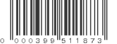 UPC 000399511873