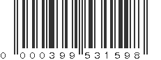 UPC 000399531598