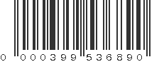 UPC 000399536890