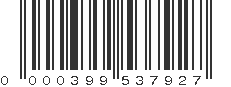 UPC 000399537927