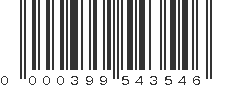 UPC 000399543546