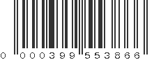 UPC 000399553866