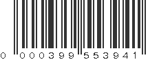 UPC 000399553941