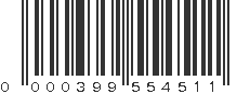 UPC 000399554511