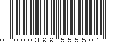 UPC 000399555501