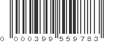 UPC 000399559783