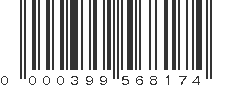 UPC 000399568174