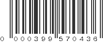 UPC 000399570436