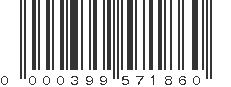 UPC 000399571860