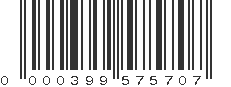 UPC 000399575707