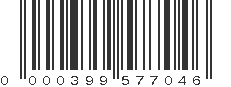 UPC 000399577046