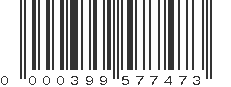 UPC 000399577473