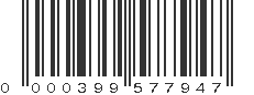 UPC 000399577947