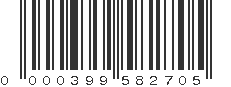 UPC 000399582705