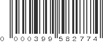 UPC 000399582774