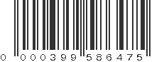 UPC 000399586475