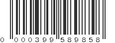 UPC 000399589858