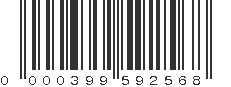 UPC 000399592568