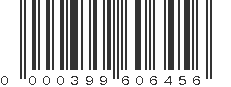 UPC 000399606456