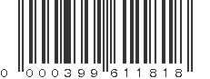 UPC 000399611818