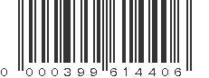 UPC 000399614406