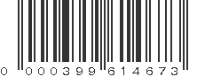 UPC 000399614673