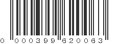 UPC 000399620063