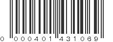 UPC 000401431069