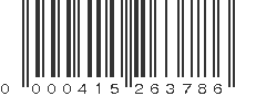 UPC 000415263786