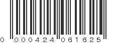 UPC 000424061625