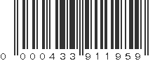 UPC 000433911959