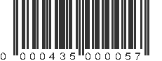 UPC 000435000057