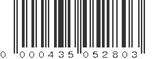 UPC 000435052803