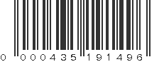 UPC 000435191496