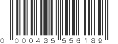 UPC 000435556189