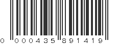 UPC 000435891419