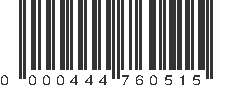 UPC 000444760515